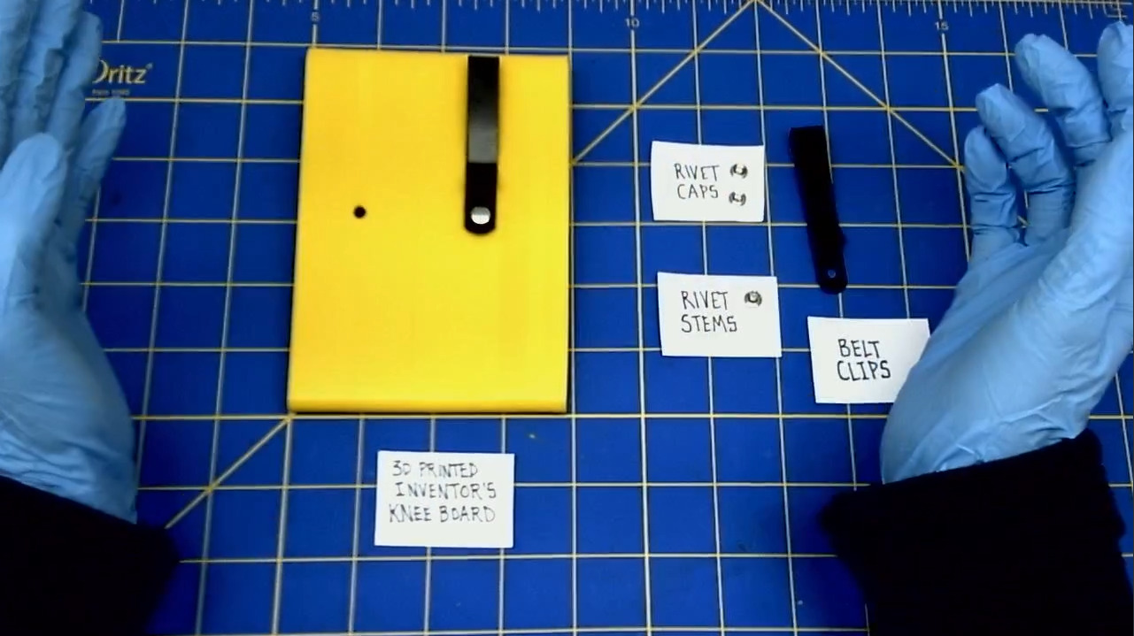 Stick the rivet in the hole