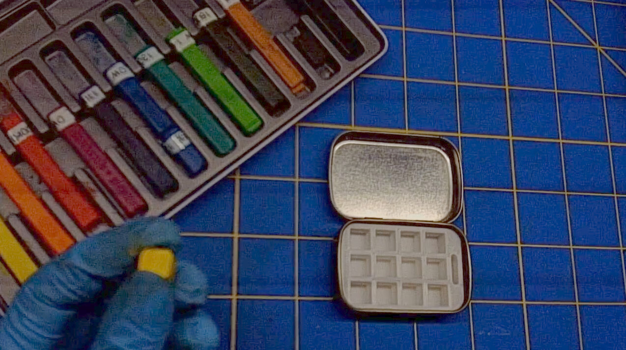 Put the Yellow block into the palette